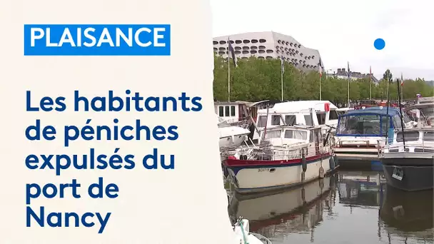 Les résidents des péniches forcés de déménager du port de Nancy