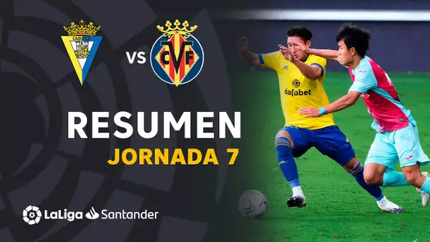Resumen de Cádiz CF vs Villarreal CF (0-0)
