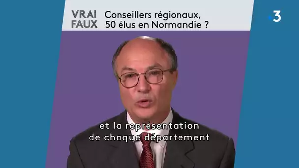 Vrai / Faux : conseillers régionaux, 50 élus en Normandie ? Pascal Buléon répond à nos questions