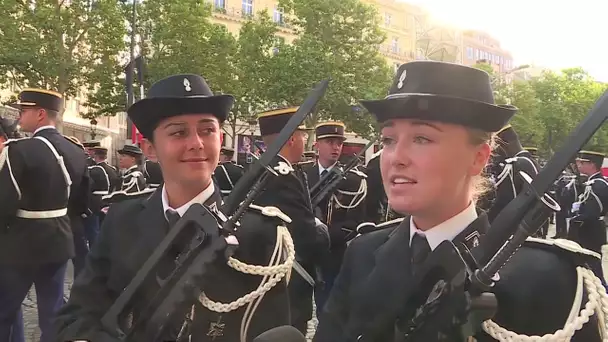 14 juillet : l'école de gendarmerie de Dijon se prépare au défilé sur les Champs-Élysées