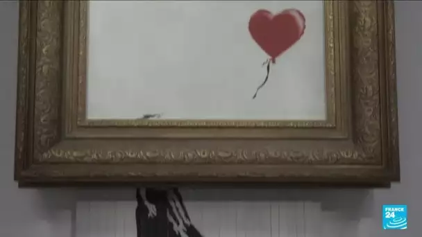 Marché de l'art : "La fille au ballon" de Banksy vendue 21,8 millions d'euros • FRANCE 24