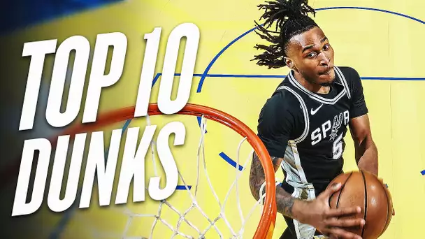 Stephon Castle's Top 10 Dunks Of The 2024-25 NBA Season!