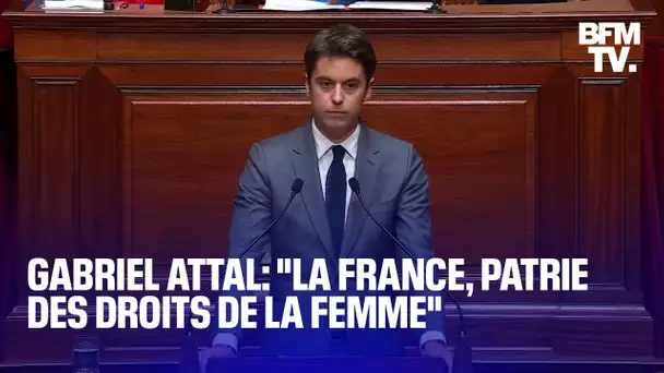 IVG dans la Constitution: le discours de Gabriel Attal au Congrès