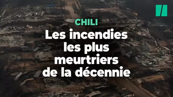 Les incendies au Chili font au moins un cinquantaine de morts