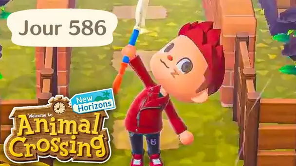 Jour 586 | Préparation de l'ÎLE pour la MAJ | Animal Crossing : New Horizons