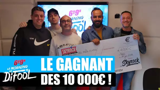 Rachid repart avec son chèque de 10 000€ ! #MorningDeDifool