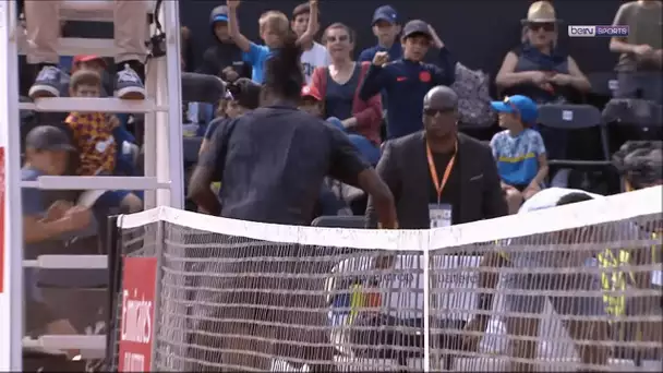 😡 Fou de rage, Michael Ymer fracasse sa raquette sur la chaise de l’arbitre, et se fait disqualifier