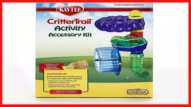 Kaytee CritterTrail Activity Accessory Habitat Tube Kit for Pet Gerbils, Hamsters or Mice