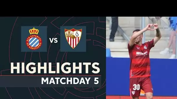 Resumen de RCD Espanyol vs Sevilla FC (2-3)