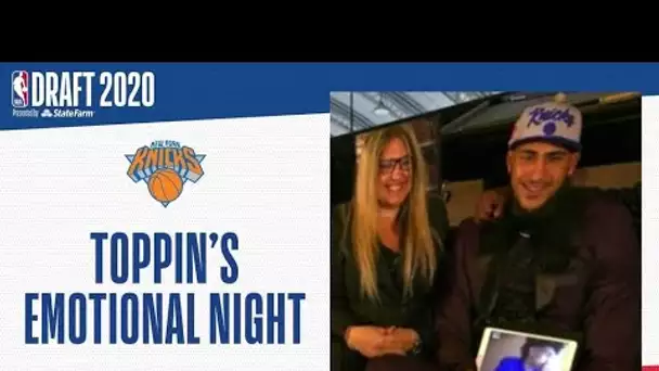 Obi Toppin Gets Emotional After Being Drafted To His Hometown New York Knicks | 2020 #NBADraft