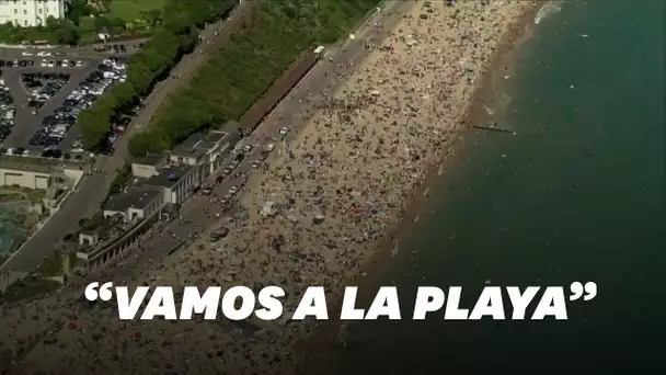 Des plages prises d'assaut au Royaume-Uni qui se déconfine lentement