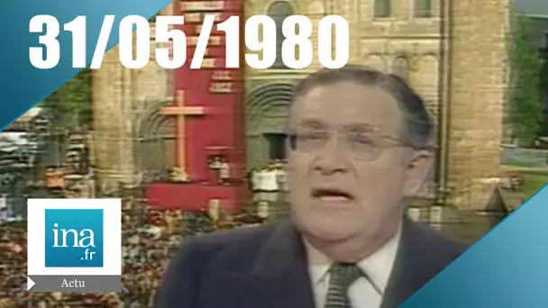 20h Antenne 2 du 31 mai 1980 - Jean-Paul II en France - Archive INA