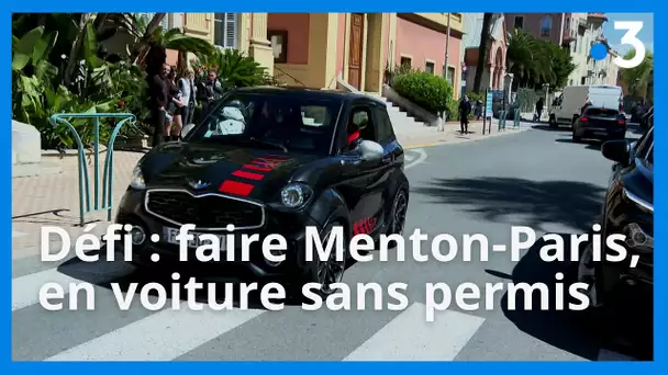 1000 km en voiture sans permis en 4 jours : le pari fou de Jordan et Enzo qui relient Menton à Paris