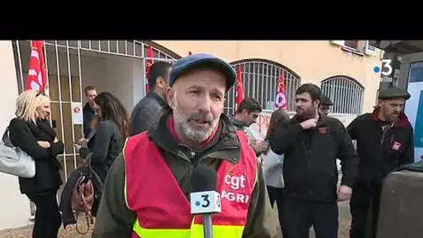 Ajaccio : des enseignants des lycées agricoles de Borgo et Sartène bloquent la DRAAF