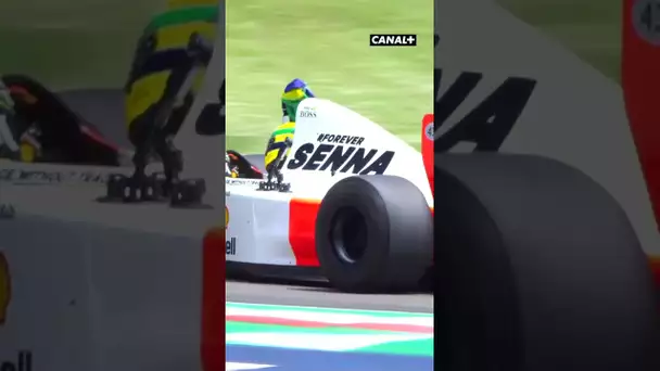 Vettel au volant de la voiture de Senna #F1 #Vettel #Senna
