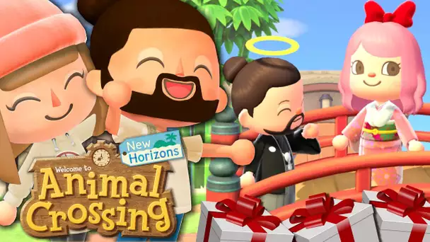 ON A REÇU PLEIN DE CADEAUX ! | ANIMAL CROSSING NEW HORIZONS EPISODE 19 CO-OP