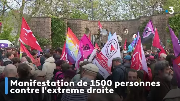 Manifestation de 1500 personnes contre l'extreme droite