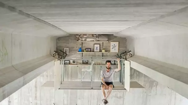 Ce designer a installé un studio clandestin sous un pont d’autoroute