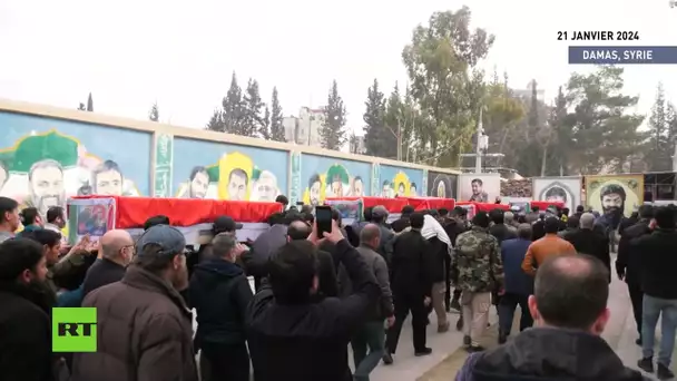 🇸🇾 Syrie : funérailles des Gardiens de la révolution islamique à Damas
