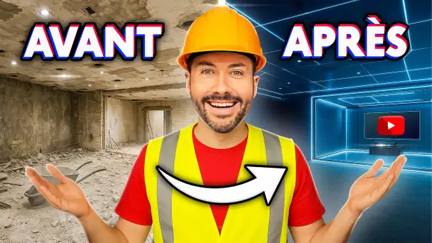 La construction du studio Youtube de la maison est terminée ! (c'est fou)