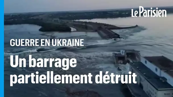 Explosion d'un barrage hydroélectrique en Ukraine : des villages inondées, des habitants évacués