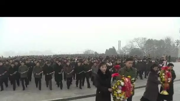 L&#039;hommage à Kim Jung Il à Pyongyang