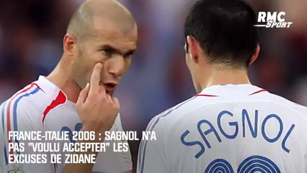 France-Italie 2006 : Sagnol n'a pas "voulu accepter" les excuses de Zidane