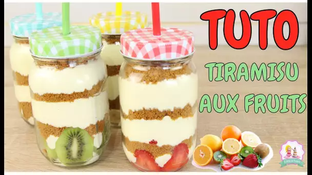 ♡• RECETTE TIRAMISU XXL SPECULOOS ET FRUITS - RECETTE FACILE ET RAPIDE •♡