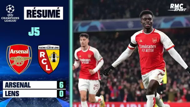 Résumé : Arsenal 6-0 Lens - Ligue des champions (J5)