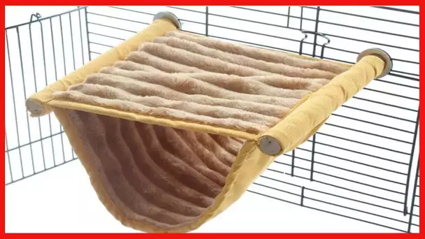 Double Bunkbed Hammock Sleep Bed Cage Play Platform with Warm Fleece for Hamster Mice