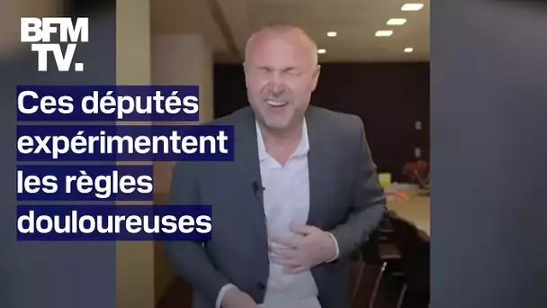 "Ah, la vache!": ces députés expérimentent les règles douloureuses grâce à un simulateur