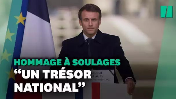 L'hommage d'Emmanuel Macron au « génie » de Pierre Soulages