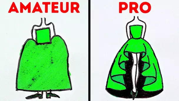 23 ASTUCES DE DESSINS FACILES POUR LES DÉBUTANTS