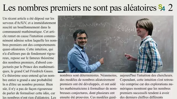 Les nombres premiers sont-ils (presque) aléatoires ? Actu 2