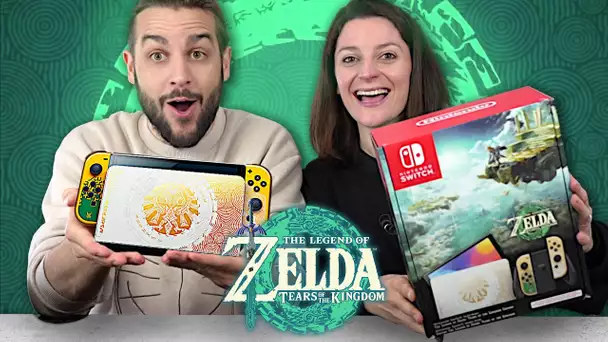 ON A RECU LA NOUVELLE NINTENDO SWITCH OLED ZELDA TEARS OF THE KINGDOM COLLECTOR !