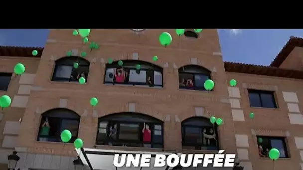 En Espagne, un EHPAD fête deux semaines sans nouveau cas de Covid avec un lâcher de ballons