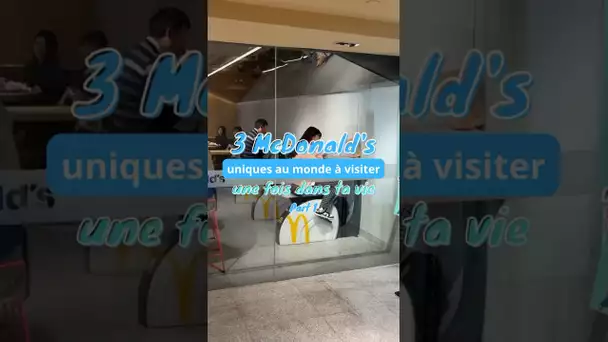 3 Mcdonald’s uniques au monde à visiter une fois dans ta vie 😯🍔🍟 #nature #travel #mcdonalds