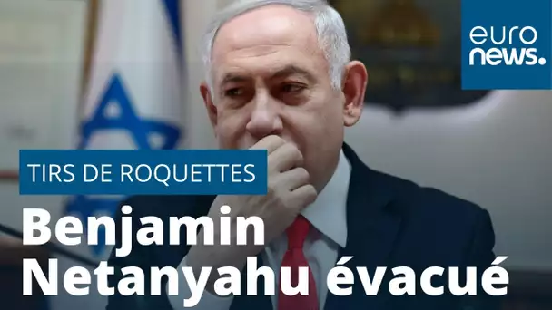 Benjamin Netanyahu évacué d'un meeting à l'annonce de tirs de roquettes depuis la bande de Gaza