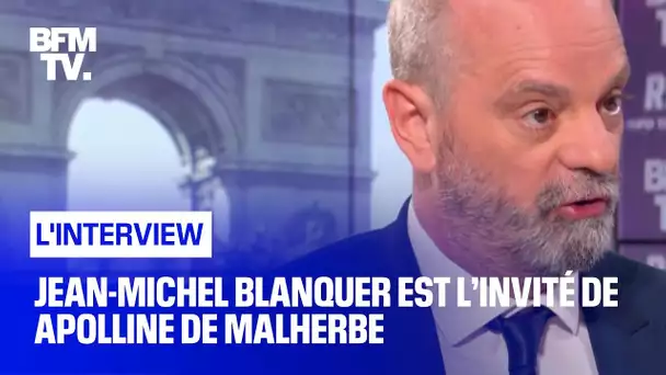 Jean-Michel Blanquer face à Apolline de Malherbe en direct