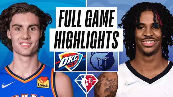 THUNDER at GRIZZLIES | FULL GAME HIGHLIGHTS | December 20, 2021