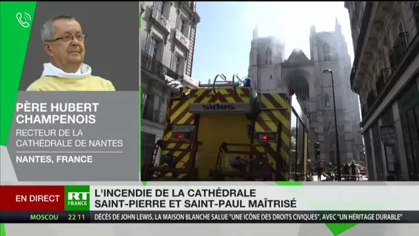 Nantes : la tristesse et l'émotion du recteur de la cathédrale incendiée