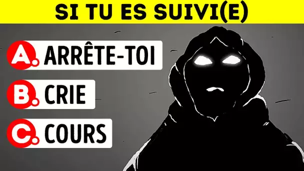 Seras-tu capable d'échapper à un poursuivant ? || Quiz sur la sécurité