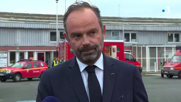 Edouard Philippe à l'usine Lubrizol