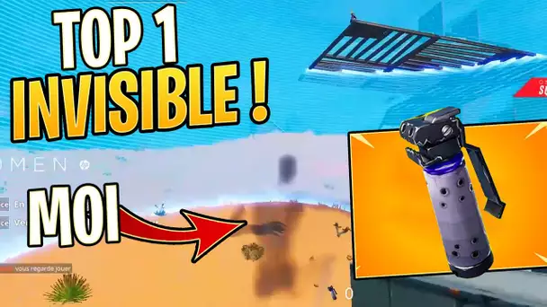 JE FAIS TOP 1 Grâce à L&#039; INVISIBILITÉ DE LA NOUVELLE GRENADE DE FORTNITE !