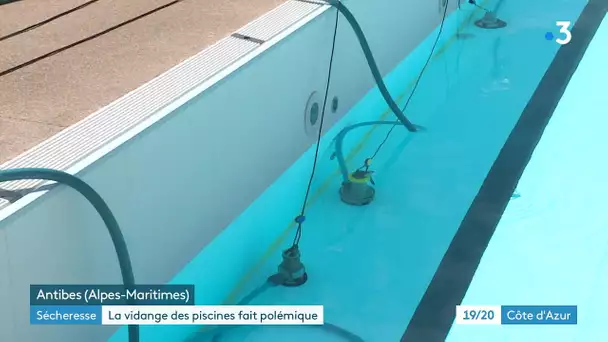 La ville d'Antibes vidange sa piscine municipale : polémique en pleine période de sécheresse