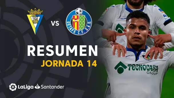 Resumen de Cádiz CF vs Getafe CF (0-2)