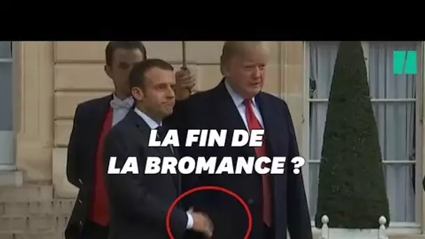 Trump et Macron ont raté leur poignée de main devant les photographes