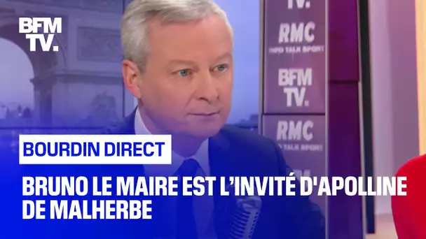 Bruno Le Maire face à Apolline de Malherbe en direct