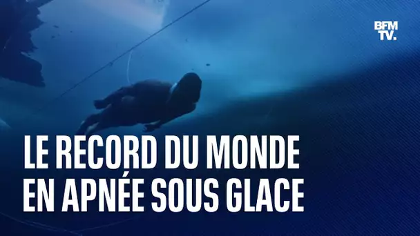 Le Français Arthur Guérin-Böeri a battu le record du monde de nage en apnée sous glace