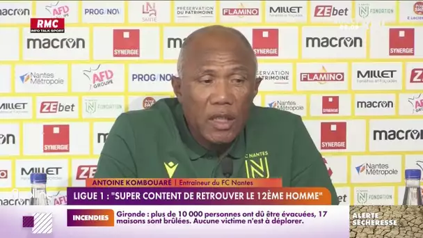 FC Nantes : Antoine Kombouaré est "super content de retrouver le 12ème homme"